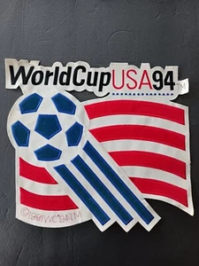 1994 WORLD CUP Soccer TEAM USA HUGE 16.5" VINTAGE SOUVENIR Jacket Patch W/ Flaws - Picture 1 of 14