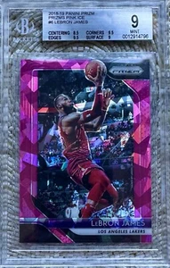 2018-19 Panini Prizm Pink Ice Lebron James BGS 9 - Bild 1 von 2