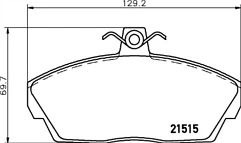 JUEGO PASTILLAS FRENO DELANTERO MINTEX PARA LAND ROVER FREELANDER MDB1972 Foto 1 de 1