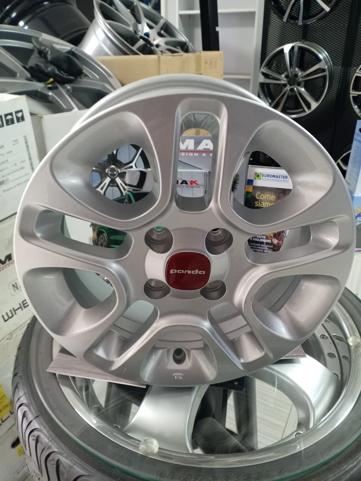 4 CERCHI IN LEGA 5,5X14-4X98 ET 35 X FIAT PANDA NUOVI - Immagine 1 di 4