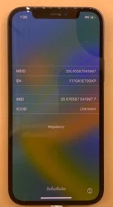Apple iPhone 12 5G 64GB schwarz für T-Mobile Smartphone bAd E.S_N. FÜR TEILE - Bild 1 von 7