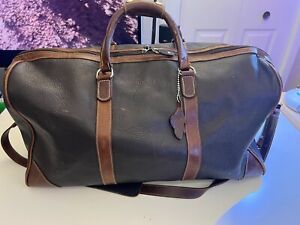 Roots Canada Weekender Travel brown leather duffle bag Size Large 22"