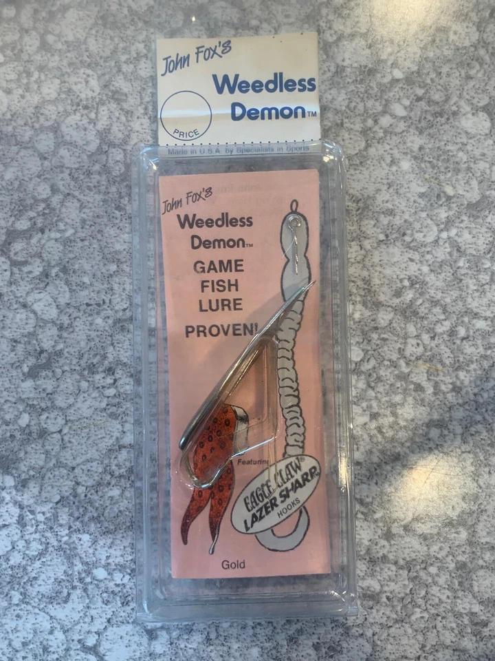 Isca de pesca vintage John Fox’s Weedless Demon - Imagem 1 de 1