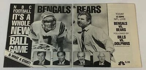 Pubblicità tv NBC in due parti 1989 ~ BENGALS vs ORSETTI - Foto 1 di 1