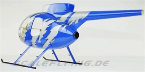 G-JIVE Blue 700 MD-500E RC Helicopter Fuselage 700 Size G-Jive Blue Painting - Picture 1 of 5