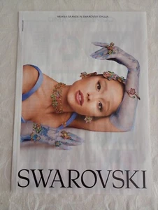 Ariana Grande Swarovski Pubblicità 2025 Original Italian Advertising 23x17 cm - Picture 1 of 1