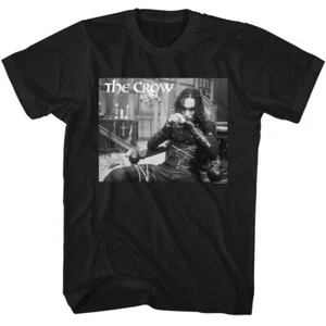 The Crow 1994 Movie Eric Draven Relaxing In Chair Photo Men's T Shirt - Picture 1 of 5