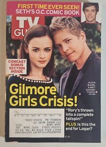 TV GUIDE Magazine (avril 2005) avec couverture GILMORE GIRLS (édition Boston)