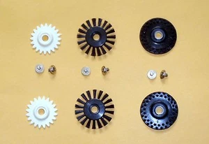 2 juegos de máquina de tejer ruedas de cepillo/plástico/goma 4,5 mm - Imagen 1 de 1