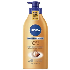 NIVEA Cocoa Butter Body Lotion with Deep Nourishing Serum, 20 Fl Oz - Picture 1 of 11