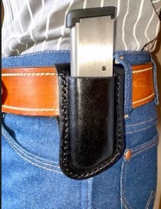 1911 leather holster with mag pouch - Picture 1 of 10
