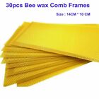30* Foundation Bee Hive Wax Frames 14Cm Beekeeping Beehive Nest Sheet,13.3X9cm