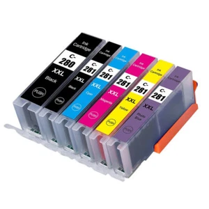 Cartuchos de tinta PGI-280 XXL CLI-281XXL para Canon Pixma TS8120 TS9120 TS9520 T9521 - Imagen 1 de 6