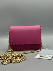 Antonio Melani scallop small wallet on crossbody chain - Picture 1 of 10