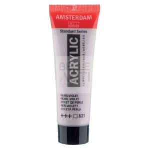 COLORE ACRILICO 821 VIOLA PERLATO AMSTERDAM "ACRYLIC" TUBO DA 20ML - Imagen 1 de 4