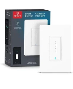 Wi-Fi Smart Dimmer Switch, No Hub Required, Voice Activated, White - Picture 1 of 7