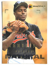 JEFFREY HAMMONDS Baltimore Orioles 1995 Skybox Emotion NATURAL Baseball Card #4
