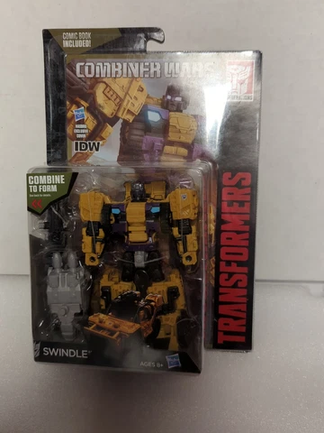 Transformers Generations combiner Wars Deluxe class Swindle MOSC Cover