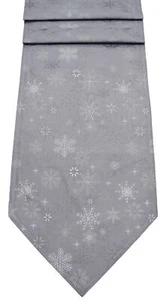 Snow Crystal Grey Christmas Table Runners - Picture 1 of 1