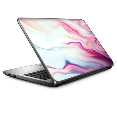 Envoltura de revestimiento universal para computadora portátil de 13 pulgadas - vidrio de mármol rosa pastel Foto 1 de 4