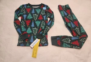NWT Carter's Christmas Tree Print Pajamas PJs 1PC 7 Girls Boys Unisex Kids - Picture 1 of 1