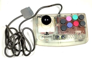Hori PlayStation PS1 PS2 Joystick Clear Arcade Fighting Game Controller HPS-29 - Picture 1 of 4