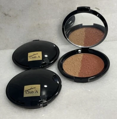 3 Signature Club A Jet Tech Wet Set Ultra Creamy Eyeshadow Duo 4 Tawny Tones - Image 1 of 2