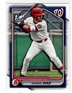 Randal Diaz Washington Nationals 2024 Bowman Draft 1st Bowman ** - Bild 1 von 2