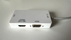 DisplayPort 1.2 auf HDMI, VGA & DVI-D Aktiv Adapter Konverter - Bild 1 von 4