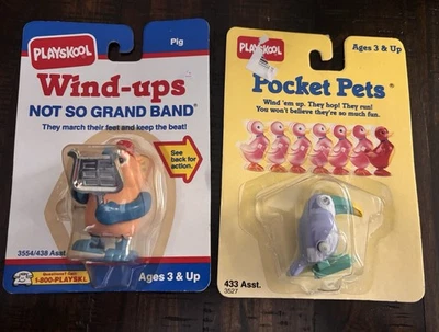 Vintage PLAYSKOOL windup Toys - Lot Of 2 - New In Package - Image 1 of 4