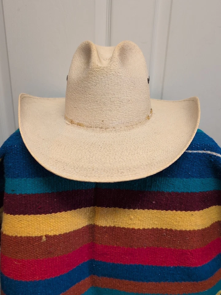 Atwood Western Cowboy  Hat Size  7   Summer Lots Grunge  Long Oval - Image 1 of 4