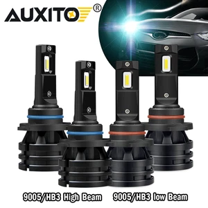 AUXITO M2 LED Headlight High Beam 9005+Low Beam 9006 40000LM 120W XENON WHITE - Picture 1 of 11