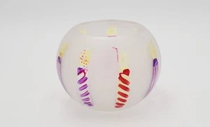 Teleflora Froast Glass Globe Candle Holder 5"×5" - Picture 1 of 9