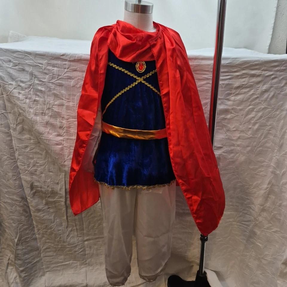 Disfraz de Príncipe Real para Niños Príncipe Encantador Disfraz Libro de Cuento de Hadas 5-7 años Foto 1 de 4