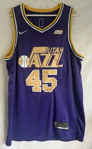 Nike Donovan Mitchell #45 Utah Jazz Throwback Swingman Jersey Size XL (52) - Picture 1 of 3