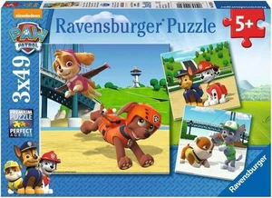 NEW Ravensburger 3x49 Pieces Jigsaw Puzzle 5+ Ages Kids Paw Patrol On 4 Paws - Picture 1 of 4