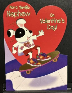 Happy Valentine's Day Nephew Greeting Card w/Envelope - Picture 1 of 4