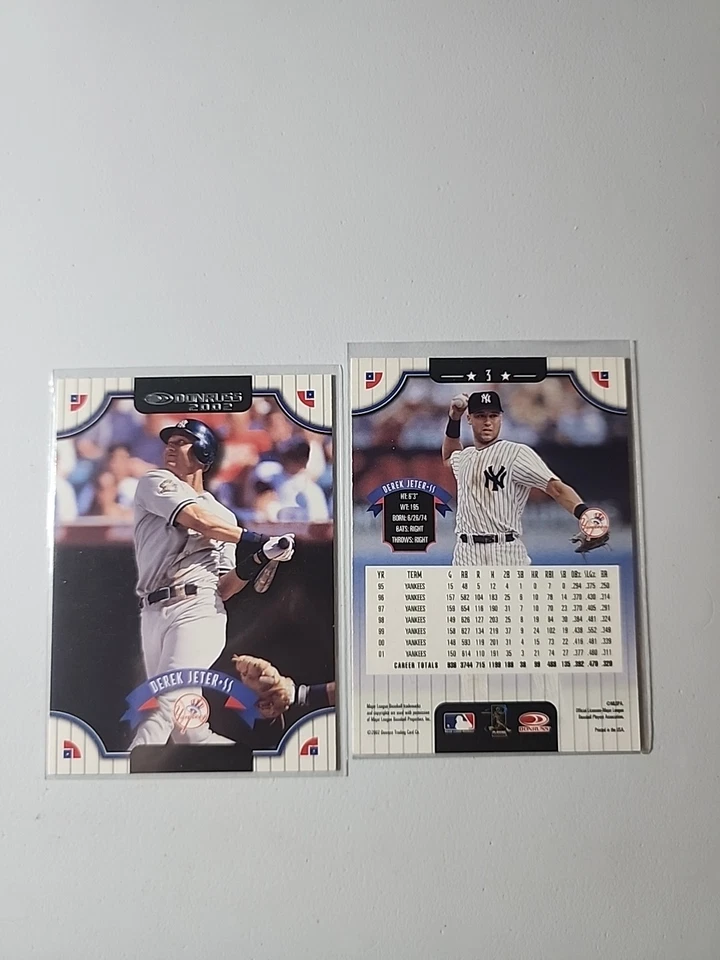 Derek Jeter 2002 Donruss #3 New York Yankees Legend HOF Captain - Image 1 of 1