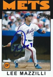 LEE MAZZILLI  NEW YORK METS  SIGNED 1986 STYLE CUSTOM CARD - Picture 1 of 1