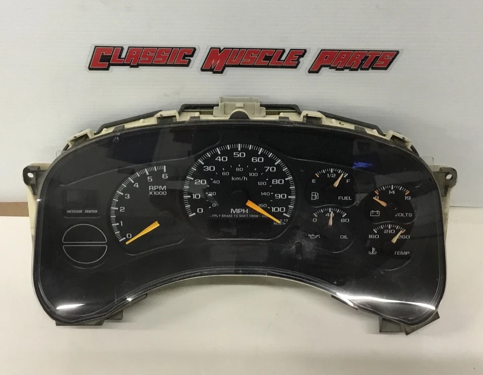  Velocímetro suburbano original 00 01 02 Chevrolet Silverado Tahoe 15758075  - Imagem 1 de 4