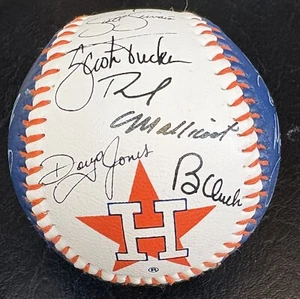 Houston Astros Facsimile Reproduction Team Signed Baseball Kroger 90s - Picture 1 of 7