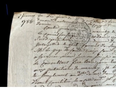 1788 AUTOGRAPHED PAPER - Image 1 of 4