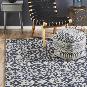 PALOMA IVORY SILVER BOHEMIAN TRIBAL INSPIRED MODERN FLOOR RUG - 4 Sizes **NEW** - Picture 1 of 35