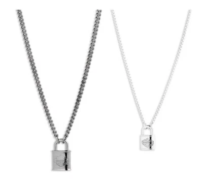Harley Davidson женщин его и ее B & S логотип замок ожерелье комплект 34S00002 - Изображение 1 из 3