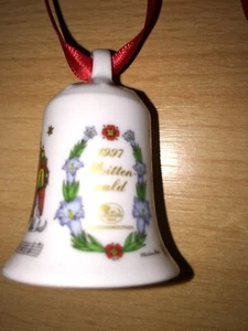 Hutschenreuther Weihnachtsglocke 1997 Mittenwald 5cm wie neu ohne OVP - Bild 1 von 2