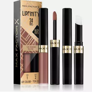 Color de labios y capa superior Max Factor Lipfinity edición dorada - 185 brillo cálido EN CAJA - Imagen 1 de 15