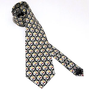 Eagles Wings Mens NFL Football Pittsburgh Steelers Necktie 3.75" x 57" - New - Picture 1 of 5