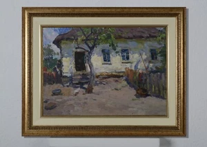 Landscape painting, vintage oil painting, spring landscape, art impressionism - Picture 1 of 10