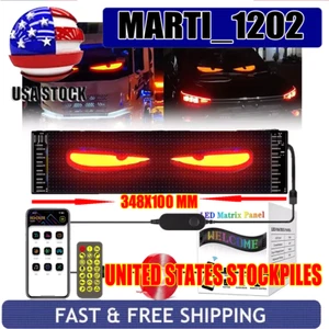 Truck-Specific Devil's Eye LED-Screen Car Eye Light Truck Dynamic LED Light USA - Foto 1 di 15