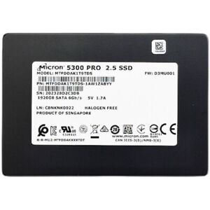 Hard Disk Micron 5300 PRO TCG-E  2.5" SSD SATA  1.92TB  MTFDDAK1T9TDS